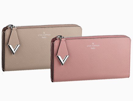 Louis Vuitton Grey Galet Veau Cachemire Leather Comete Wallet