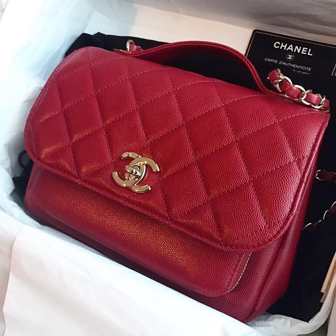 Chanel White Caviar Medium Business Affinity Flap Bag, myGemma, HK