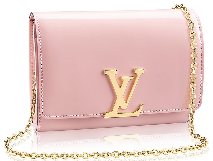 Louis Vuitton Indian Rose Vernis Leather Louise East West Clutch Bag