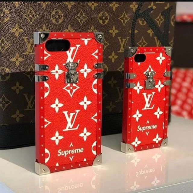 Louis Vuitton x Supreme Trunk Iphone 7 plus Phone Case (Date code: BC1187)