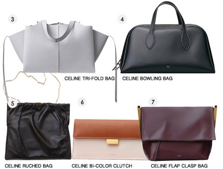 Celine Tri-Fold Clutch on Chain Smooth Leather Black
