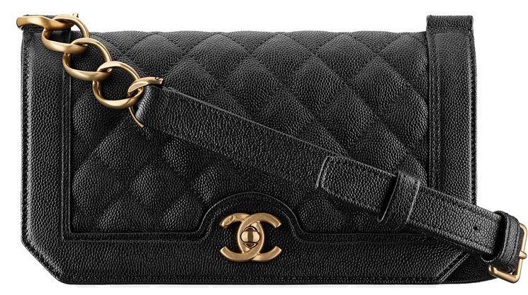 Chanel 2016-2017 FW Black Airline Satin Flap Bag · INTO