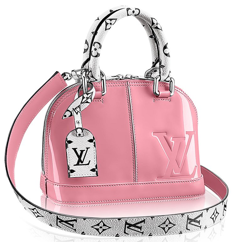 PRELOVED Louis Vuitton Pink Vernis Alma BB Bag SD5105 070723