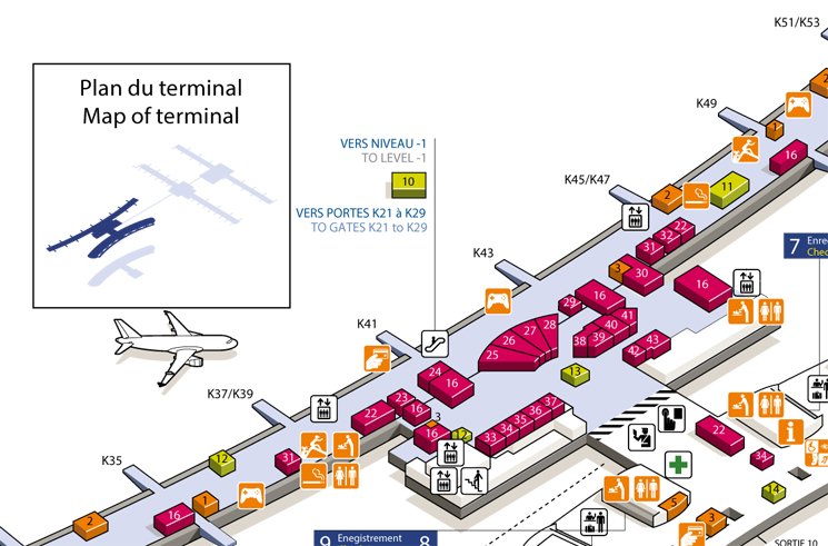 CDG Airport Terminal 2e Part1 