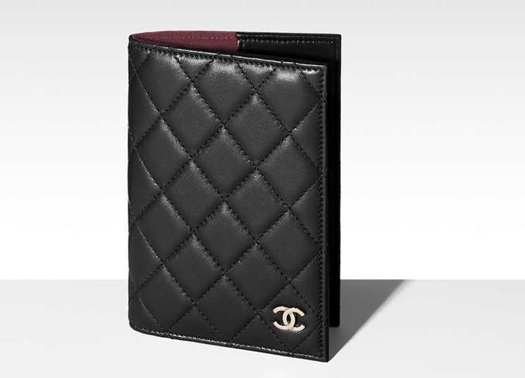 Chanel Classic Passport Holder Black Lambskin - Kaialux