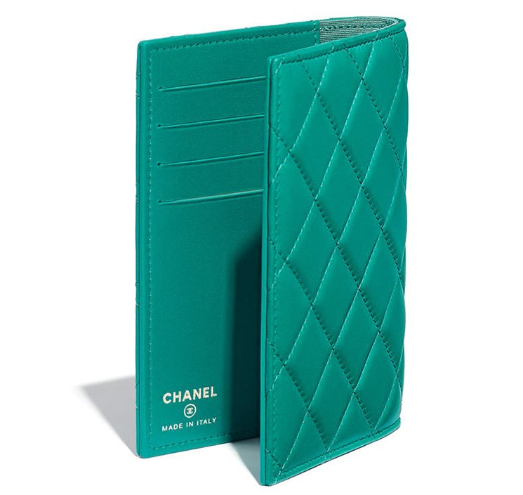 Authentic Chanel Black Lambskin Quilted Leather Passport Cover Holder –  Paris Station Shop