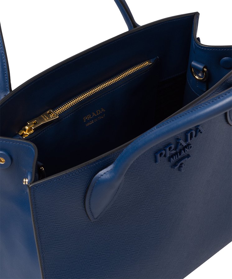 Prada Medium Saffiano Cuir Monochrome Tote Bag - Black Totes, Handbags -  PRA871679