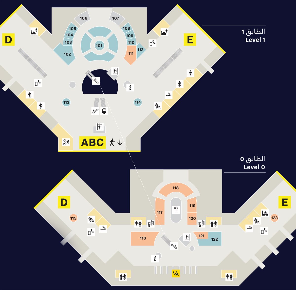 qatar airport map