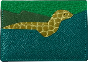 Hermès Chèvre Mysore and Alligator Histoire Naturelle Petit H Card Hol -  Ann's Fabulous Closeouts