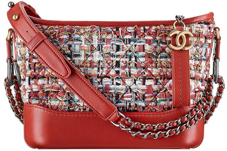 Chanel Red 2018 small Gabrielle sequin cross-body bag Leather ref.986908 -  Joli Closet