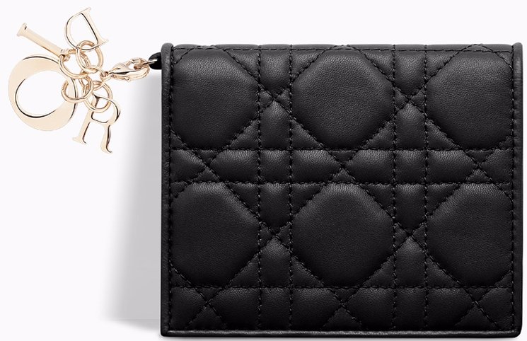 Zipped Card Holder Beige and Black Dior Oblique Jacquard and Black Grained  Calfskin  DIOR
