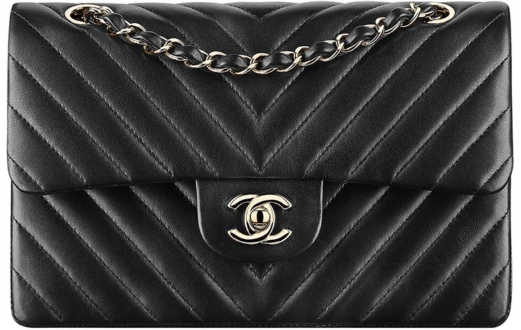 Chanel Chevron Small Classic Flap Bag