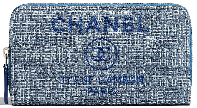 Gray Chanel Deauville Zip Wallet – Designer Revival