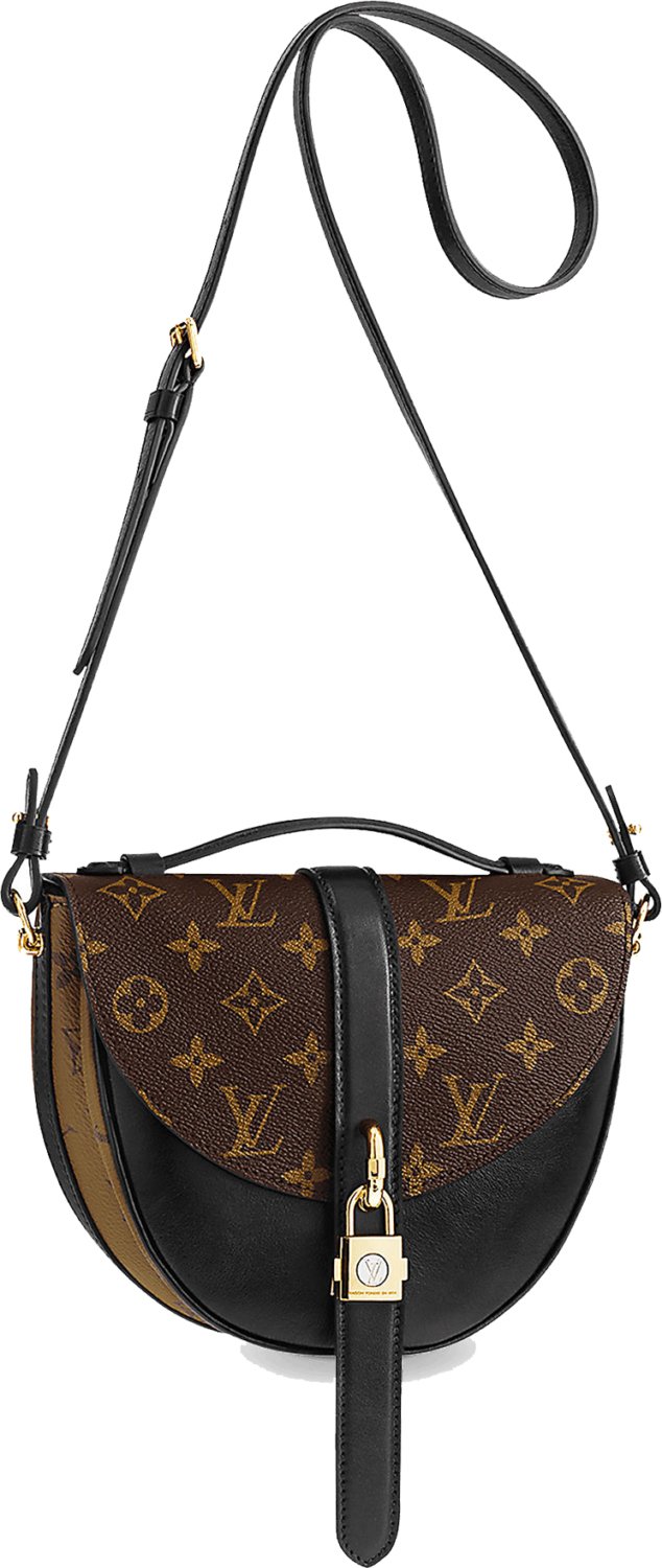 Chantilly lock leather handbag Louis Vuitton Brown in Leather - 28862773