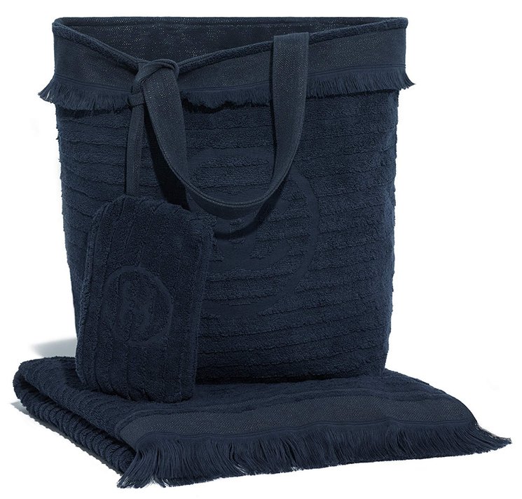Chanel Beach Bag Towel Set  4 For Sale on 1stDibs  chanel towel bag