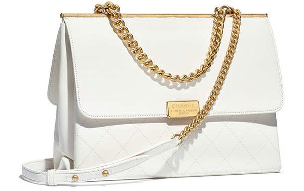 Chanel Small Coco Luxe Flap Bag - White Crossbody Bags, Handbags