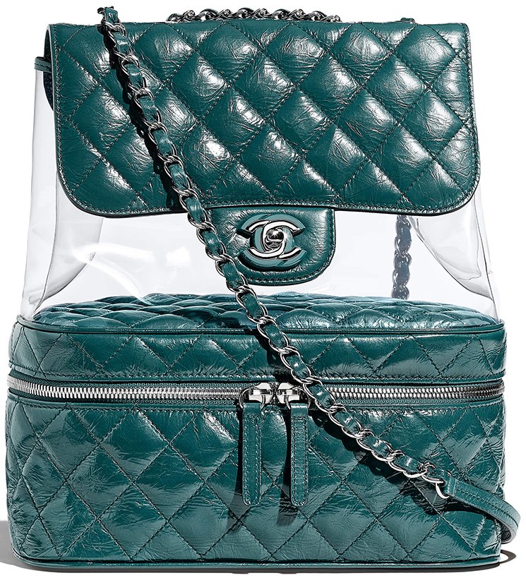 Timeless Chanel Tweed Flap Bag Spring-Summer 2018 Pre-Collection Turquoise  ref.172240 - Joli Closet