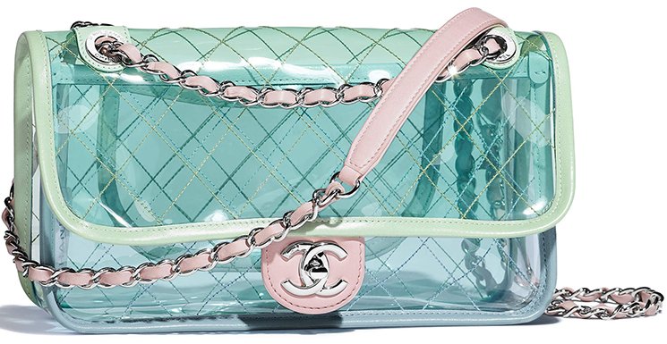 Chanel Hobo Handbag Transparent Teardrop Spring 2018 Clear PVC Tote