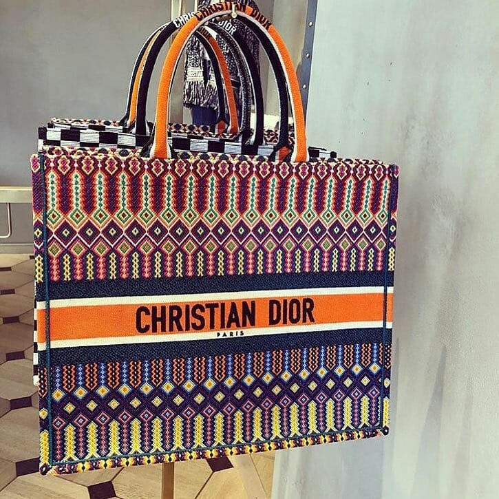 christian dior tote bag canvas price