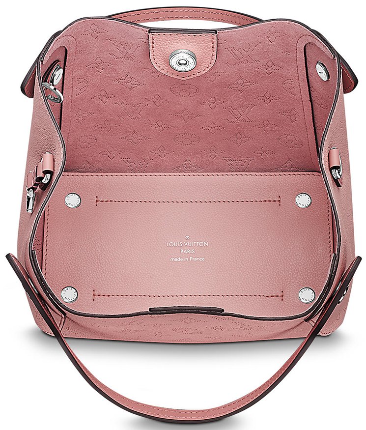 Hina leather tote Louis Vuitton Pink in Leather - 28810903