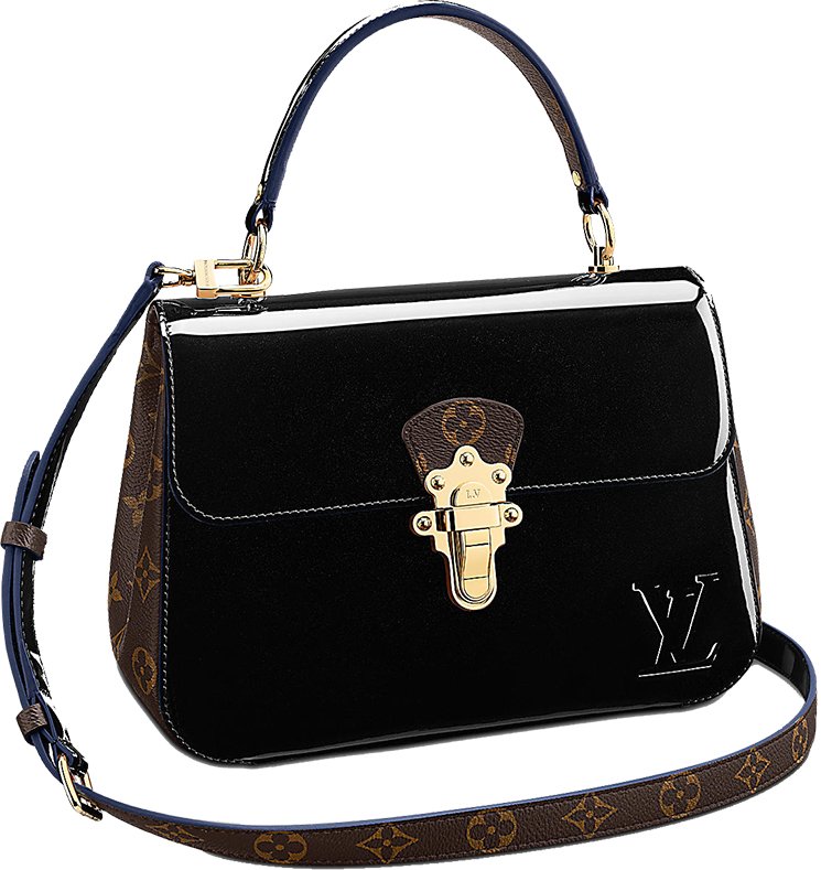 Louis Vuitton LV Women Cherrywood PM Handbag in Glossy Patent