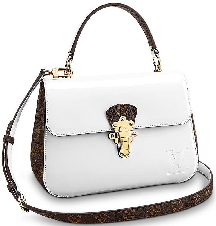 Louis Vuitton LV Women Cherrywood PM Handbag in Glossy Patent