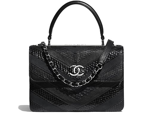 Chanel Water Snake Chevron Trendy CC Bag | Bragmybag