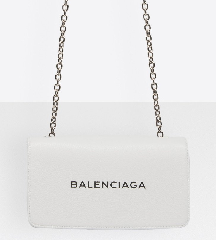 balenciaga everyday large chain wallet