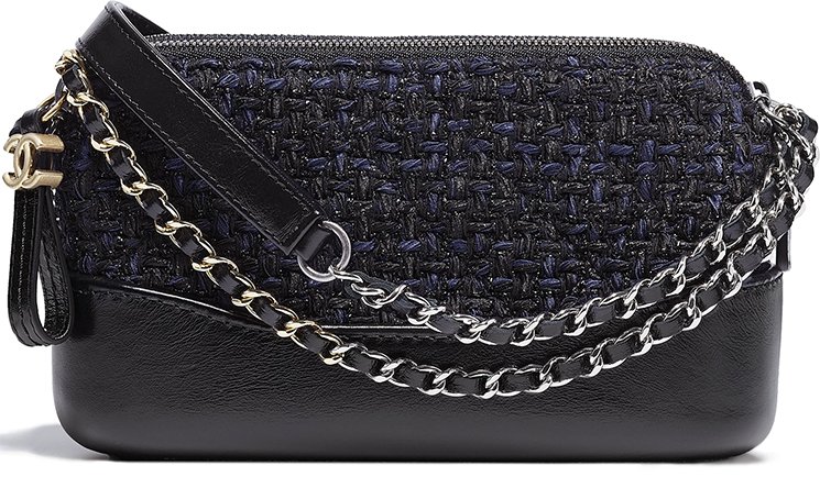 Chanel Tweed Gabrielle Clutch With Chain