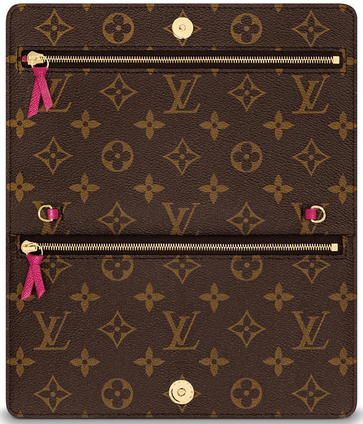 Limited Collection ! Louis Vuitton Monogram Pattern Terrycloth Velvet  Trompe L'Oeil Pochette (SL1014)