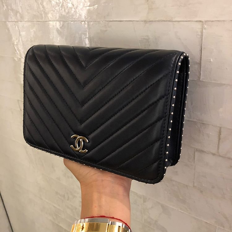 Chanel Chevron CC Button Flap Bag | Bragmybag