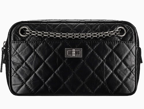 Chanel 255 Reissue Shoulder Bag In so Black Calf Leather  Lyst