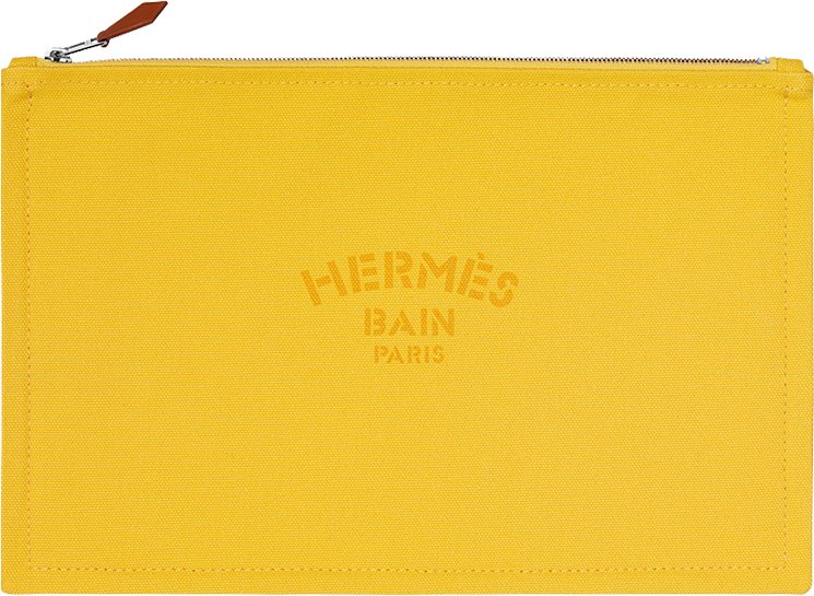 Hermes Bain Flat Yachting Pouch Case Electric Blue Cotton Large – Mightychic