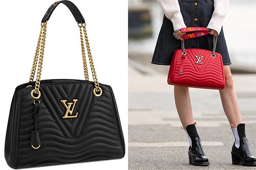 Louis Vuitton LV New Wave Chain Bag, Black, One Size