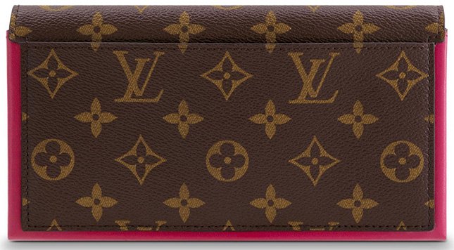 Louis Vuitton Fuschia Canvas Monogram Flore Compact Wallet Louis Vuitton
