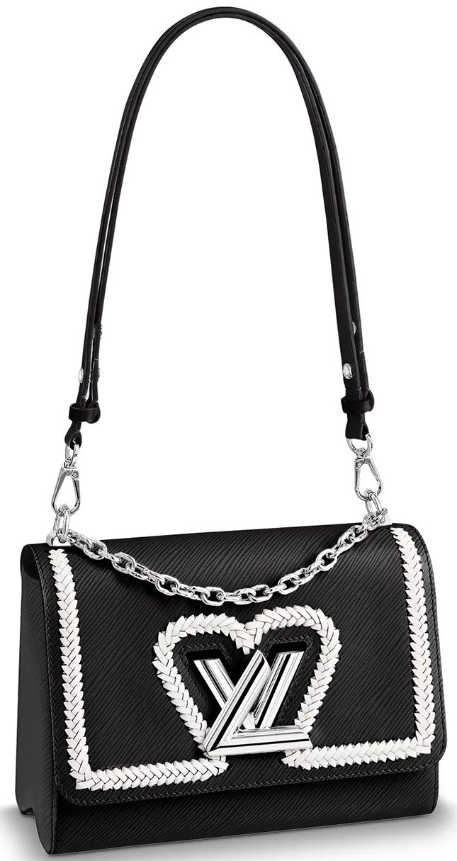 Twist chain leather handbag Louis Vuitton Black in Leather - 30609876