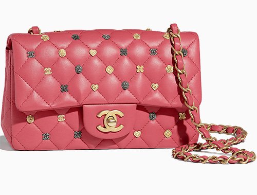 Chanel Elegant Chain Flap Bag Quilted Tweed Small Multicolor 2250491