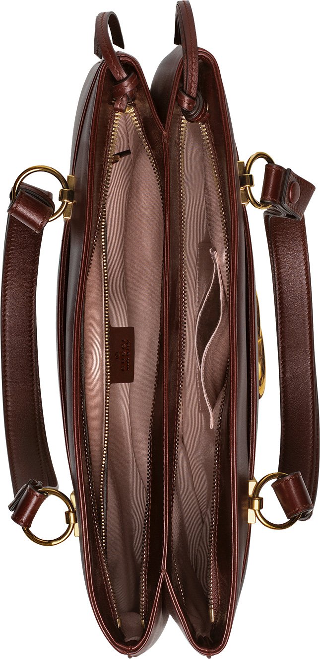 Gucci Rubino GG Monogram Canvas Medium Arli Shoulder Bag Gold