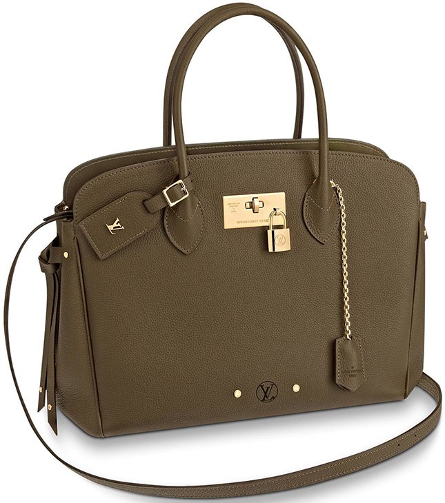 Louis Vuitton Brown Calfskin Leather Milla PM Satchel Bag