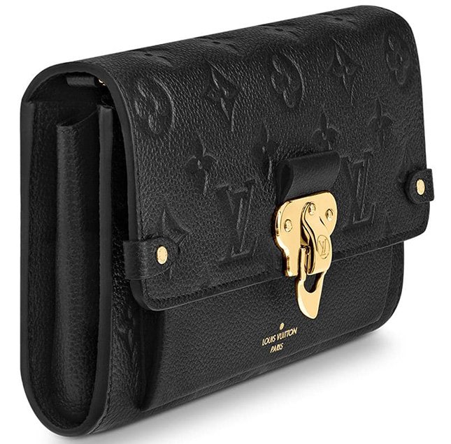 Louis Vuitton Vavin Chain Wallet NM Monogram Empreinte Leather Black  145429149