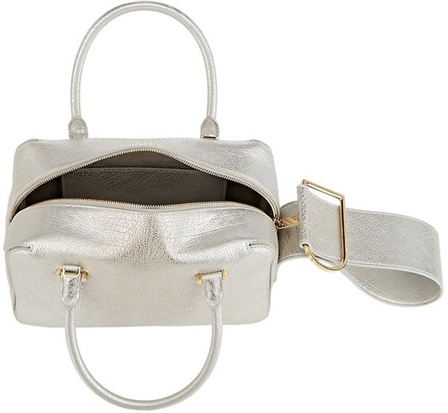 Shop DELVAUX Cool Box 2022-23FW Calfskin Plain Leather Handbags by