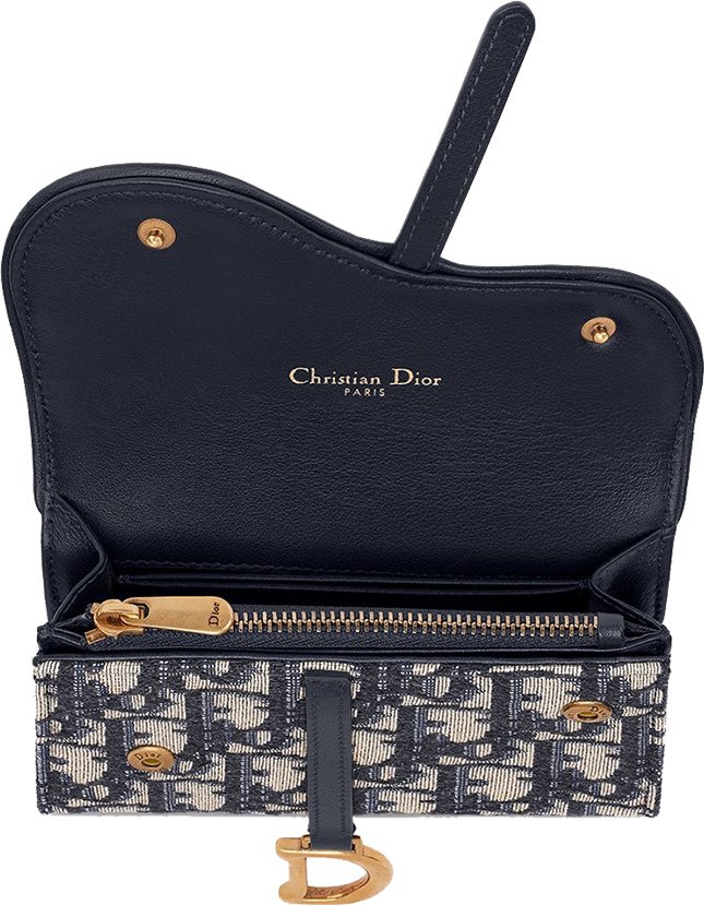 dior saddle wallet on chain price
