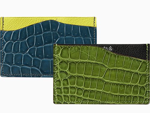 Hermès NEW HERMES CALVI CARD HOLDER GREEN MYSORE GOAT LEATHER + CARD HOLDER  BOX Goatskin ref.418619 - Joli Closet