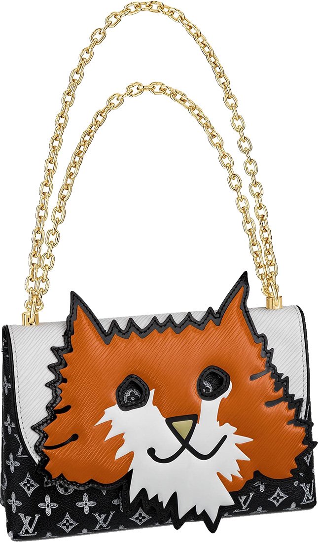 Louis Vuitton Orange Cat Shoulder Bag Limited Edition Grace