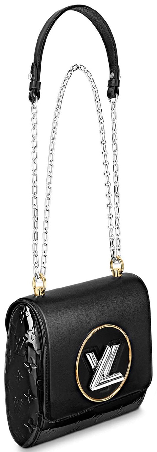 Louis Vuitton Monogram French Twist Pouch with Chain Kisslock Pochette  1028lv11
