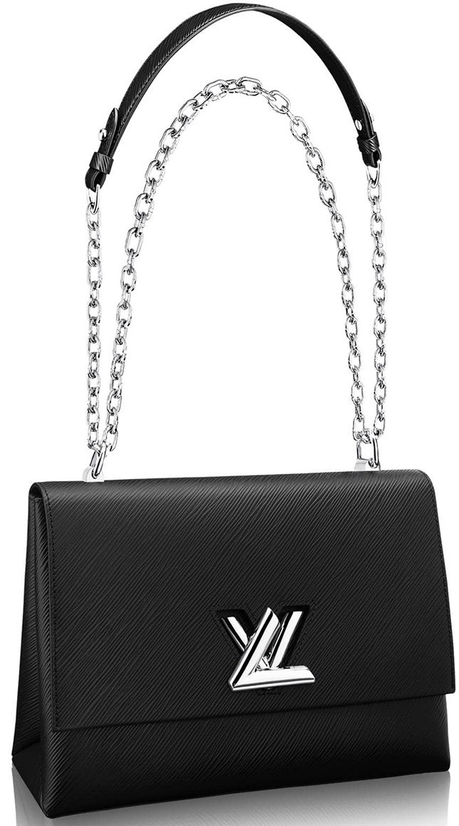 Louis Vuitton Rare Black Night LV Twist Pochette 53L26a