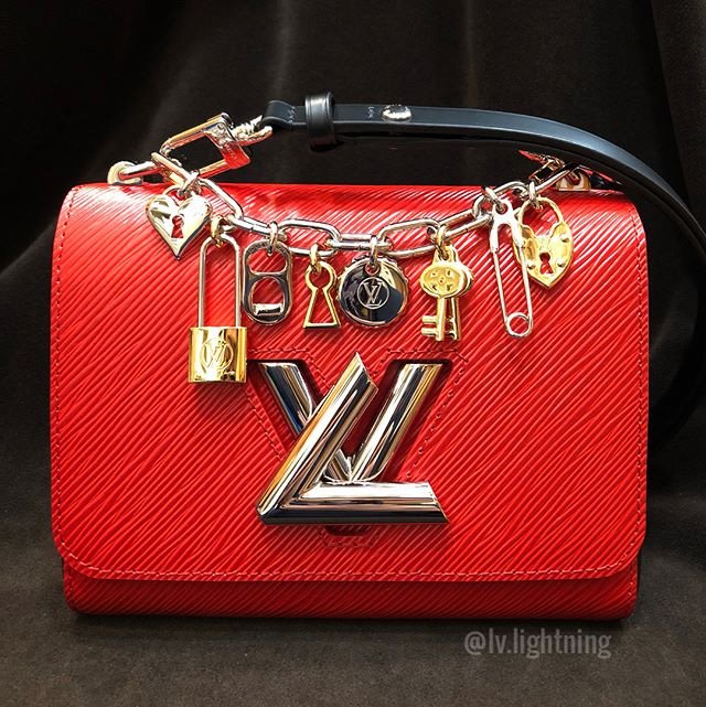 Louis Vuitton, Bags, Louis Vuitton Twist Mm Chain Strap Handle Bag Charm