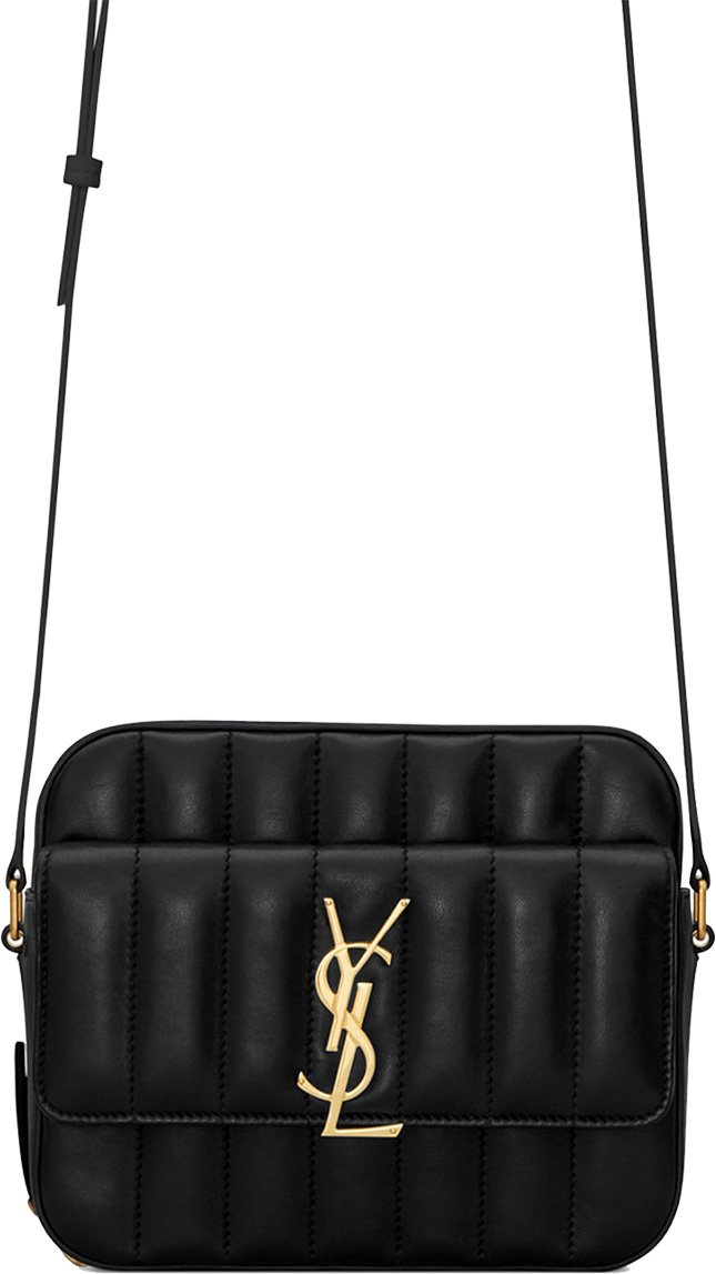Saint Laurent Monogram Vicky Camera Bag - Black Crossbody Bags, Handbags -  SNT278079