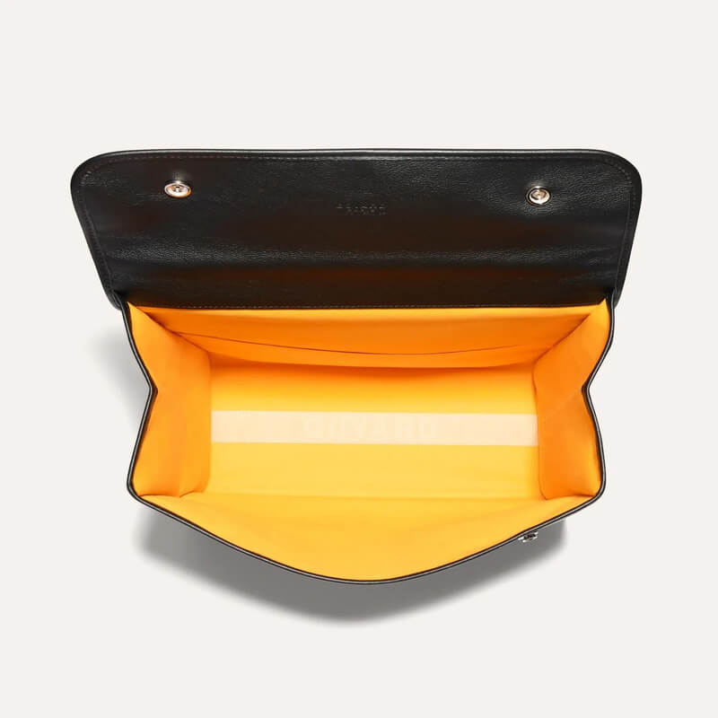 GOYARD Goyardine Saint Leger Soft Briefcase Backpack Black Gold