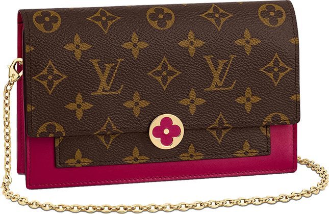Louis Vuitton Flore Chain Wallet in 2023  Wallet chain, Pink monogram,  Everyday essentials products